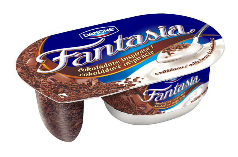 Danone Fantasia jogurtova mlečna čokolada 4x110g. / 1 pakiranje