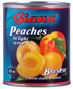 Breskov kompot Giana 850 ml / 1 kos.