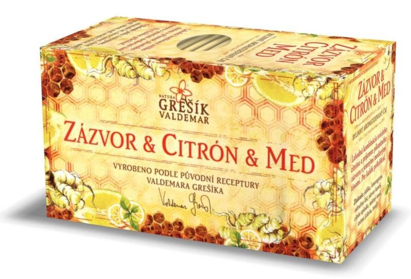 GREŠÍK Ingver, limona in med 40 g / 1 pakiranje