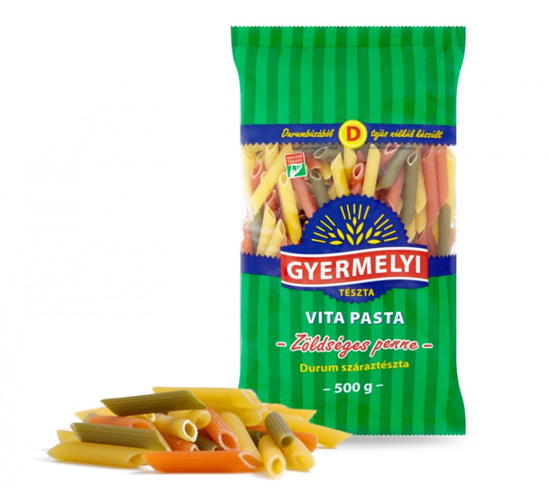 Gyermelyi Vita Pasta peresniki z zelenjavo, zdrob 500g. / 1 kos