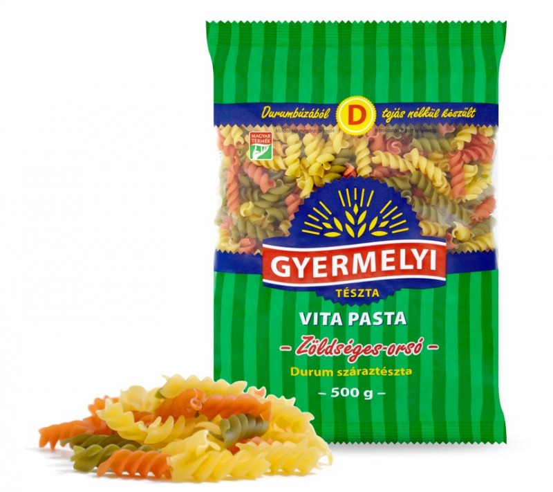 Gyermelyi Vita Špinačne testenine z zelenjavo, zdrob 500g. / 1 kos