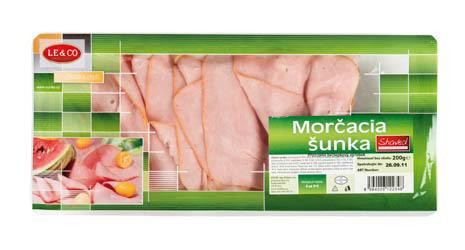 Izbrana puranja šunka, narezana, ohlajena 200 g, LE&CO. / 1 kos.