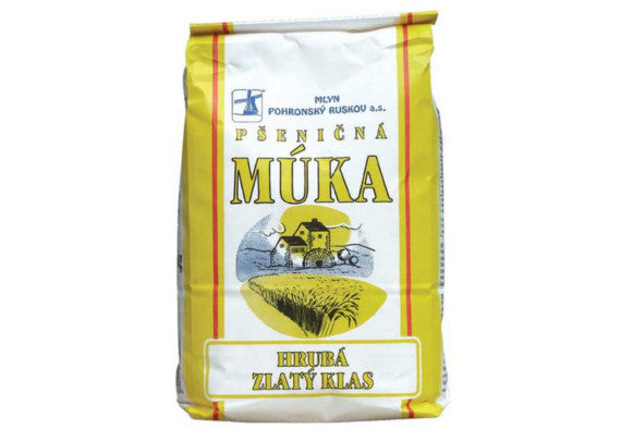 Pšenična groba moka Golden Ear 1 kg, Pohronský Ruskov. 0,89 € vklj. DDV