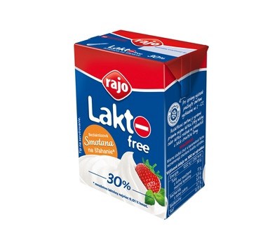 Rajo smetana za stepanje brez laktoze UHT 30% 200ml. / 1kos