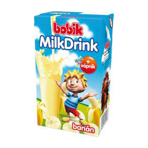Mlečni napitek z okusom jagodičevja in banane 250 ml / 1 kos