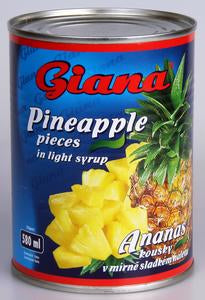 Koščki ananasovega kompota Giana 580ml. / 1kos