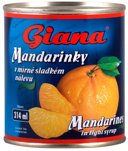 Mandarin kompot Giana 314ml / 1kos