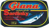 Sardine v paradižnikovi omaki 125g, Giana. 1,20 € vklj. DDV