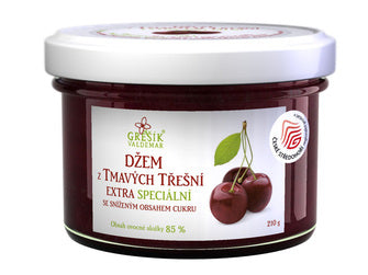 GREŠÍK Temna češnjeva marmelada 210 g / 1 kos