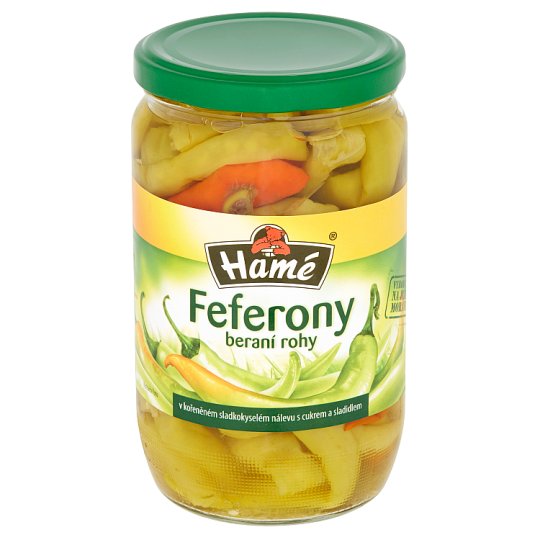 Hamé ovčji rogovi - Sterilizirane pekoče paprike v sladko-kisli slanici 620 g. / 1 kos.