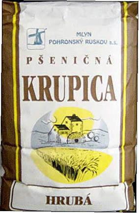 Pšenični zdrob grob 1kg, Pohronský Ruskov. / 1 kos