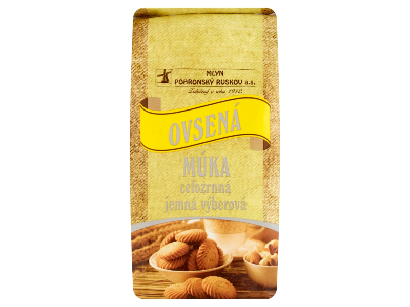 Polnozrnata ovsena moka 800 g, Pohronský Ruskov Mill. / 1 kos.