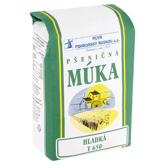 Navadna pšenična moka T650 1 kg, mlin Pohronský Ruskov. / 1 kos.