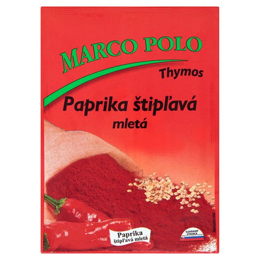 Mleta pekoča paprika 30 g, Thymos-Marco Polo. 0,35 € z DDV